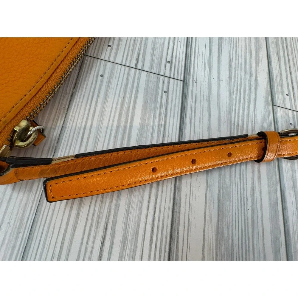 Coach Madison Pebbled Leather Crossbody Bag Orange‎ Mandarin Purse Handbag